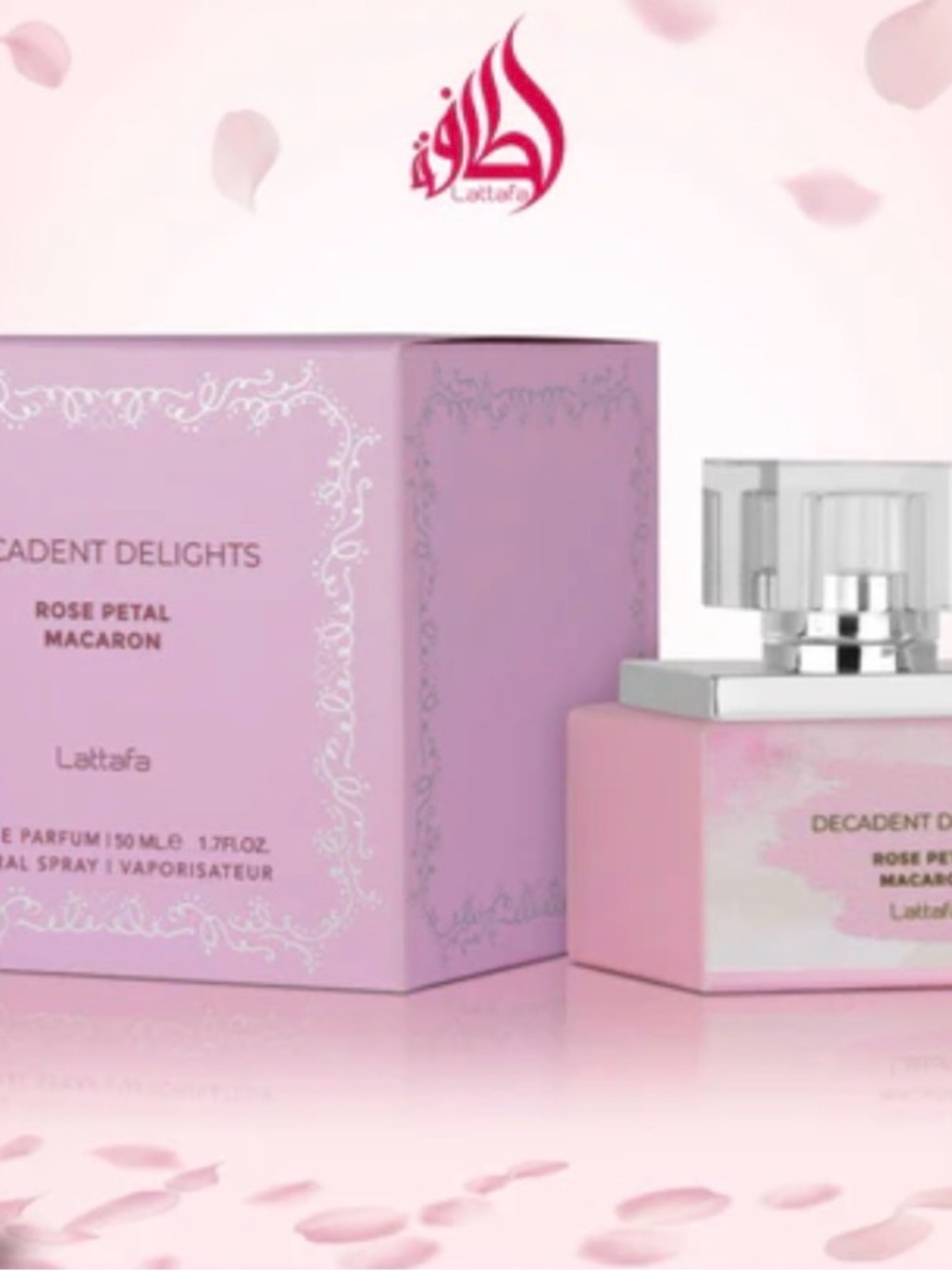 Lattafa Decadent Delights Rose Petal Macaron Eau de Parfum - Pink